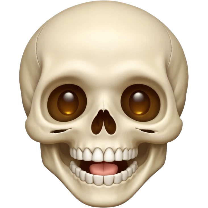 Skull laughing praying emoji