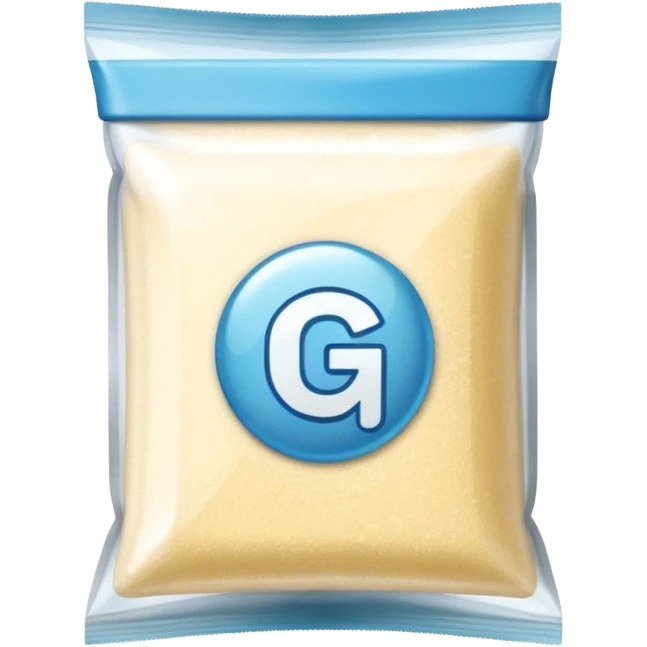 White sugar in package emoji
