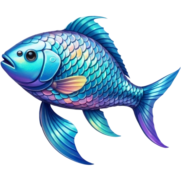 High resolution of  full body fish emoji