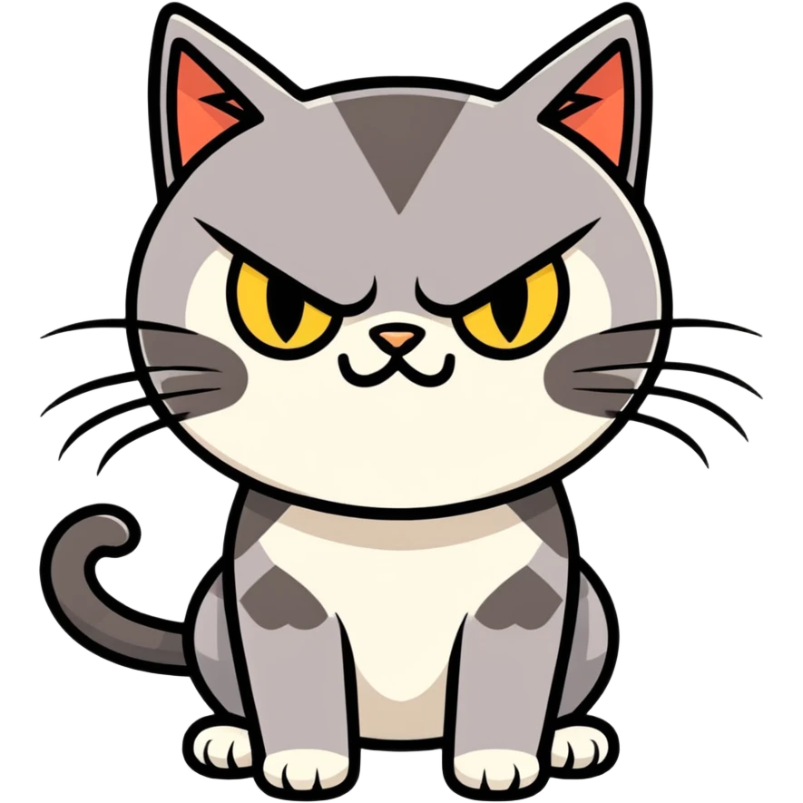 Gato enojo  emoji