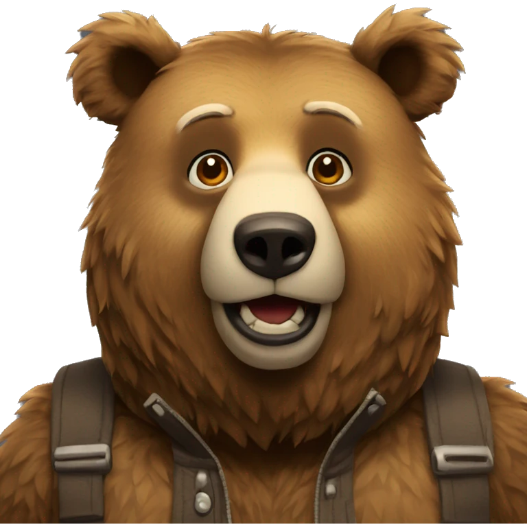  Animatronic bear emoji