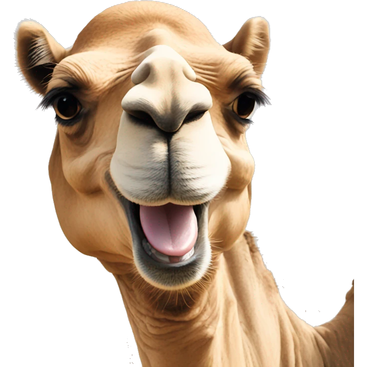 Camel smile emoji