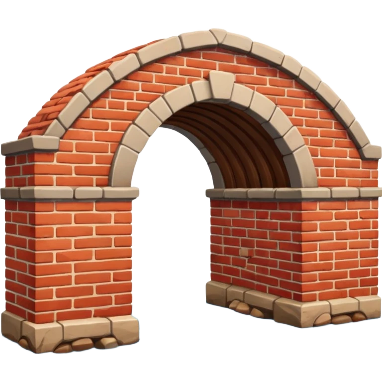 red brick bridge emoji