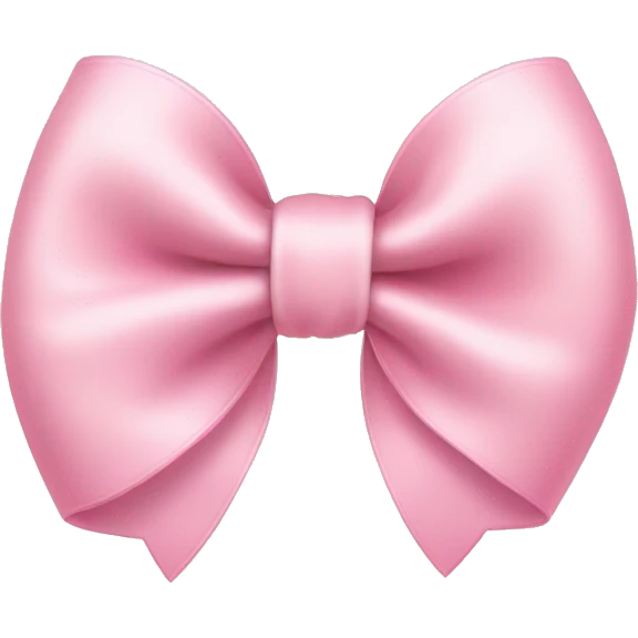 cute light pink bow emoji