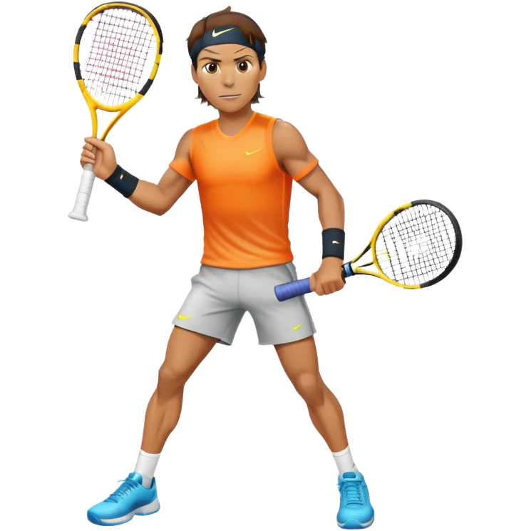  Rafael Nadal face, with racket emoji