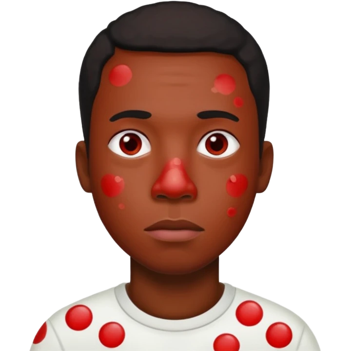 measles black man emoji