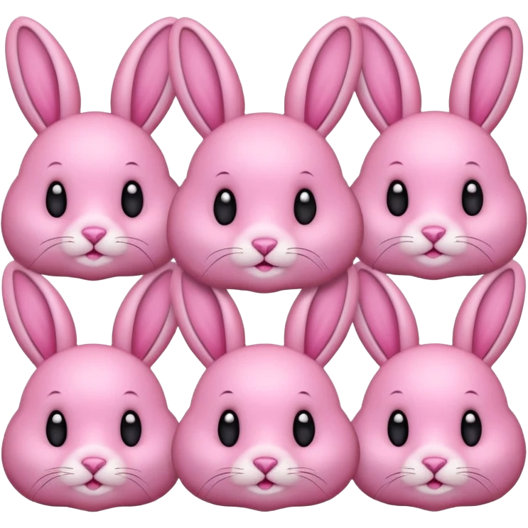 🐰🐇🐰vuelve los color rosa emoji