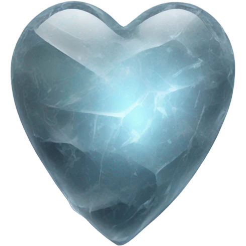 Ice heart stone  emoji