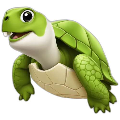 Chèvre qui mange tortue emoji