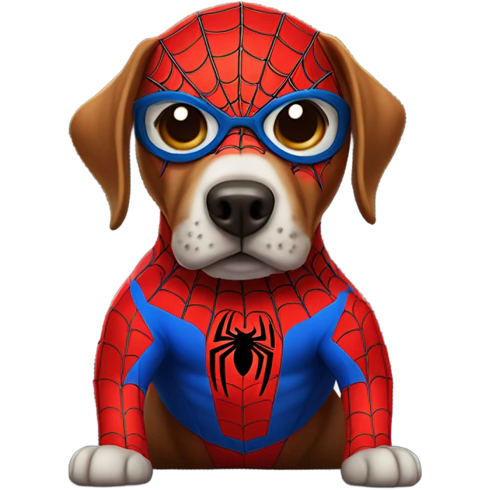 DOG in full SPIDER MAN emoji