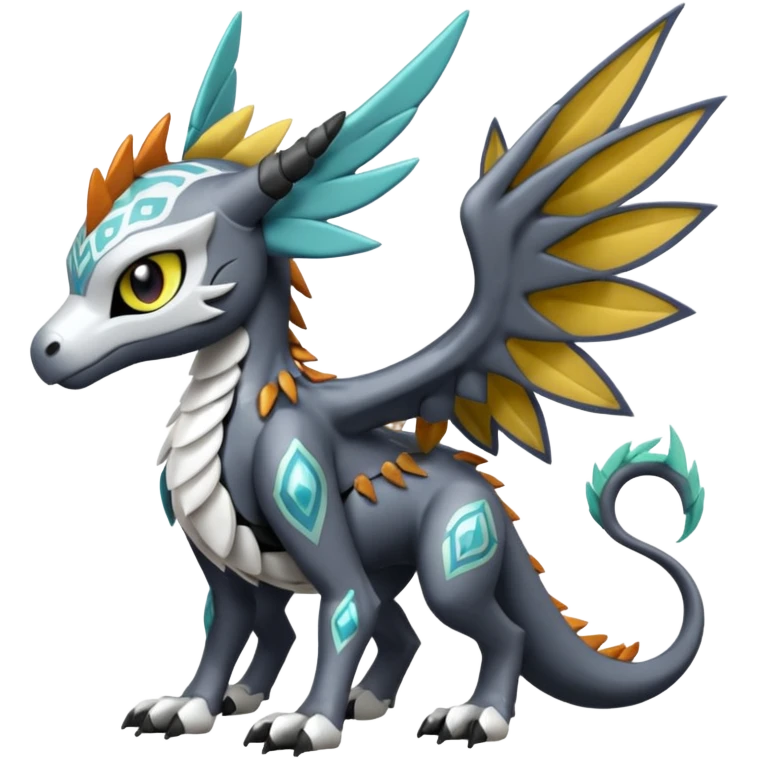 Meloetta-MLP-Wargreymon-Dutch-Angel-Dragon-Silvally-Kyurem-Trico-Pokémon-Digimon-Fakémon-fusion-hybrid-creature emoji