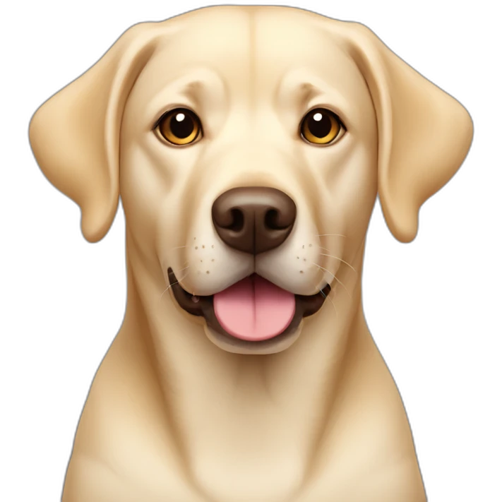 cream labrador mix dog emoji