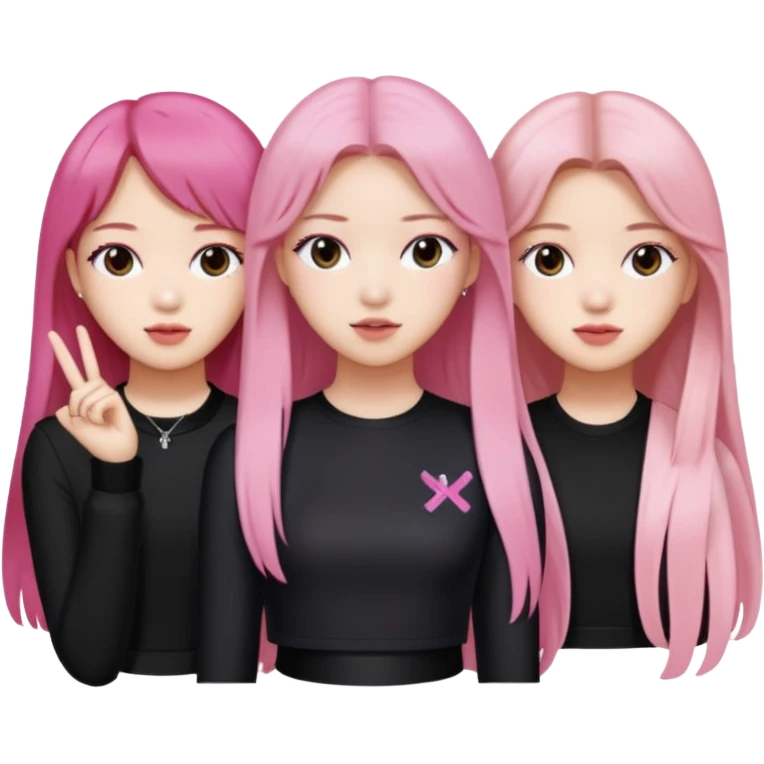 BLACKPINK 4 people emoji