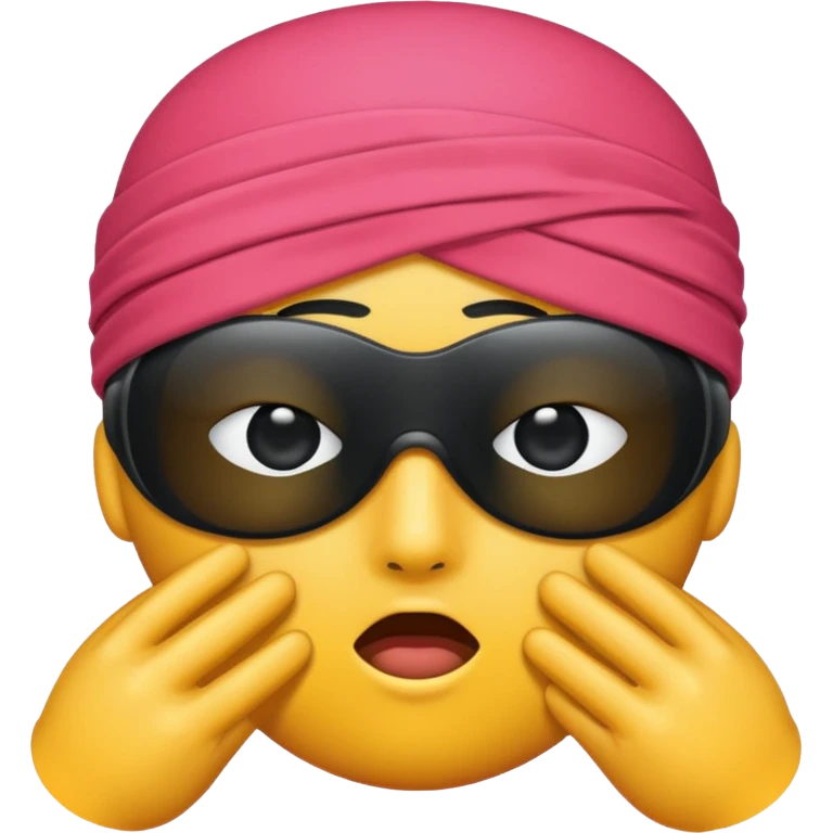 Blindfolded can not see emoji