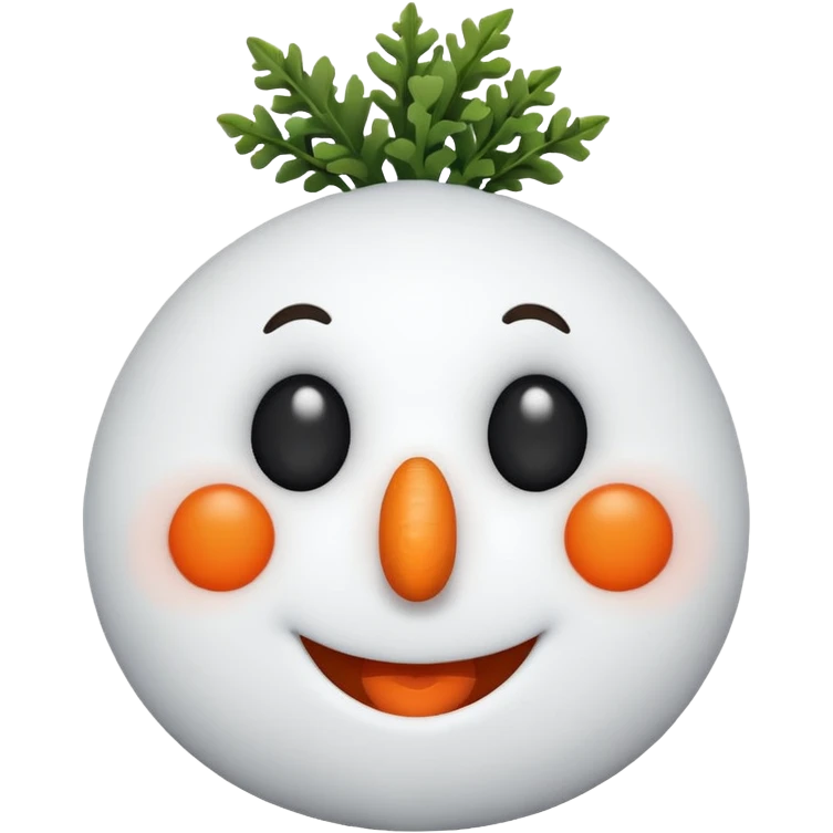 snowman head emoji