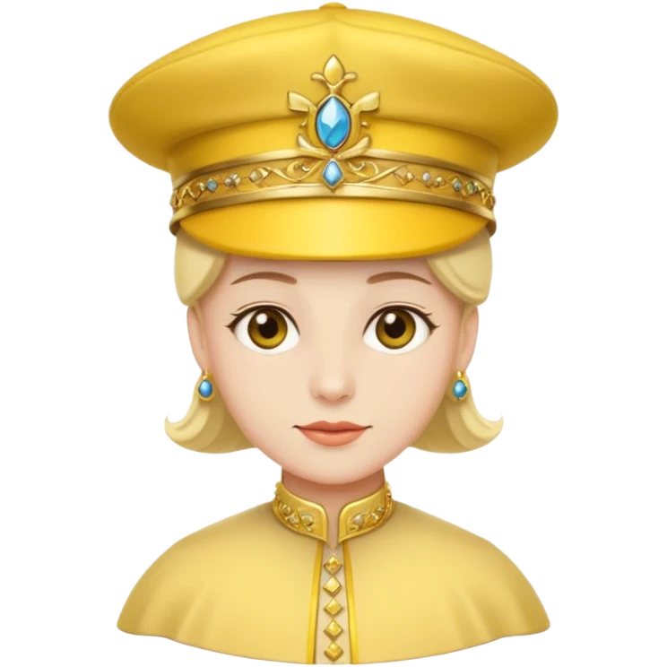 royal with yellow hat emoji