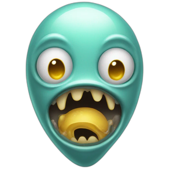 extraterrestre divertido con lengua afuera emoji