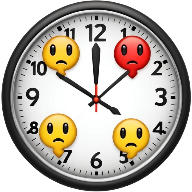 clock with a bug and question marks, showing timezone confusion emoji emoji