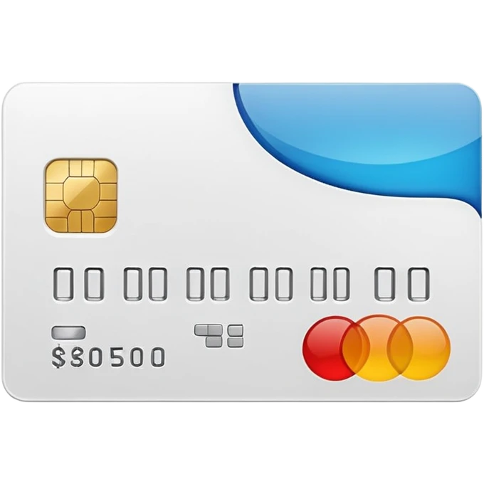 white credit card emoji