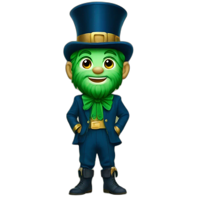 university of notre dame leprechaun mascot emoji
