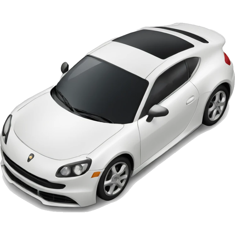 Voiture de sport alpine blanc  emoji