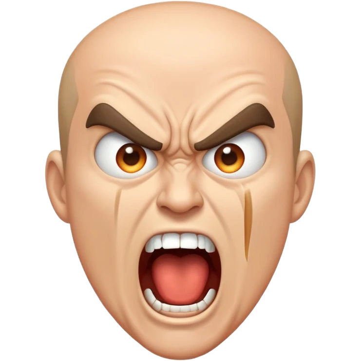 Man screaming emoji