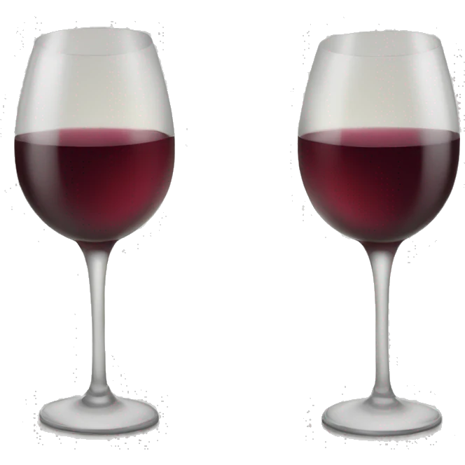 Wine glasses clinking emoji