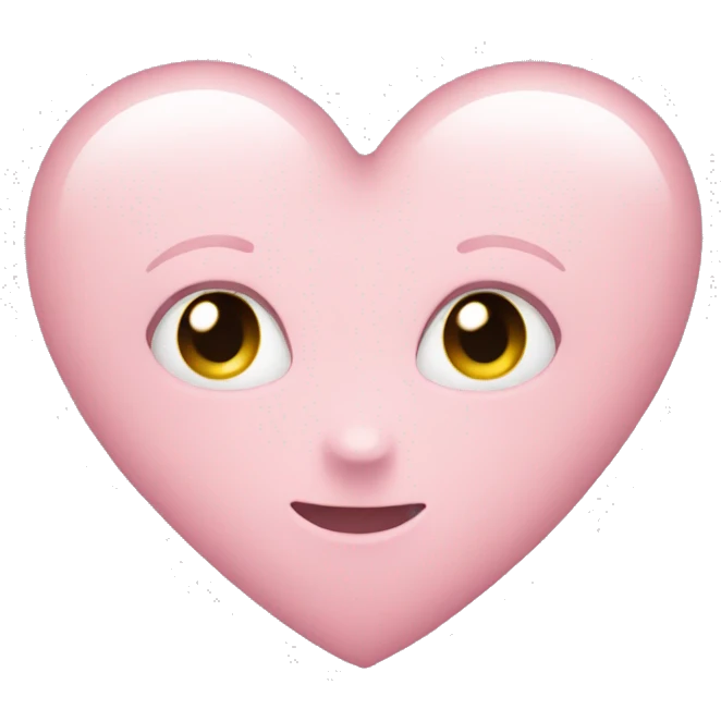 Light light pink heart emoji
