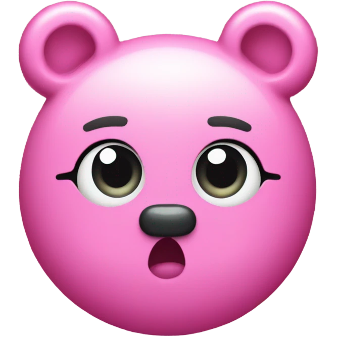 Pink sparkly fat beat with crystals and glitter  emoji