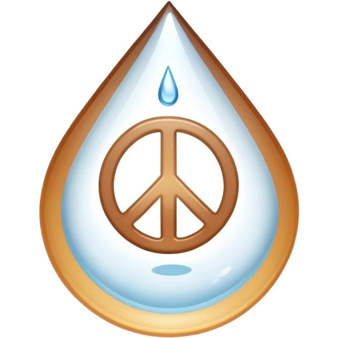 Tear drop with a tough sticking out with a peace sign￼ emoji