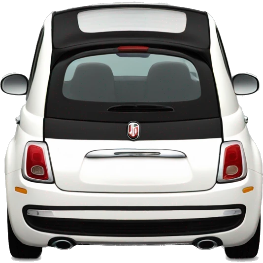 White fiat 500 emoji