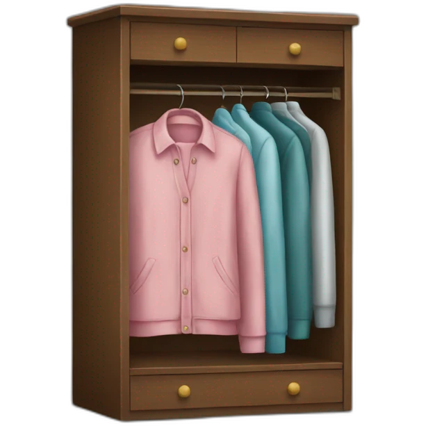 clothes in a wardrobe emoji