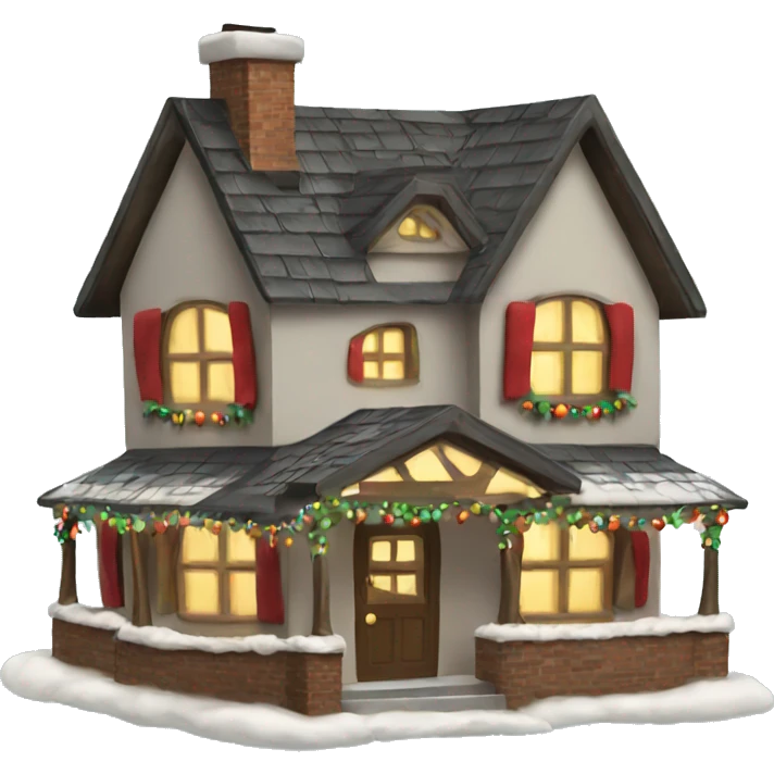 Christmas house emoji