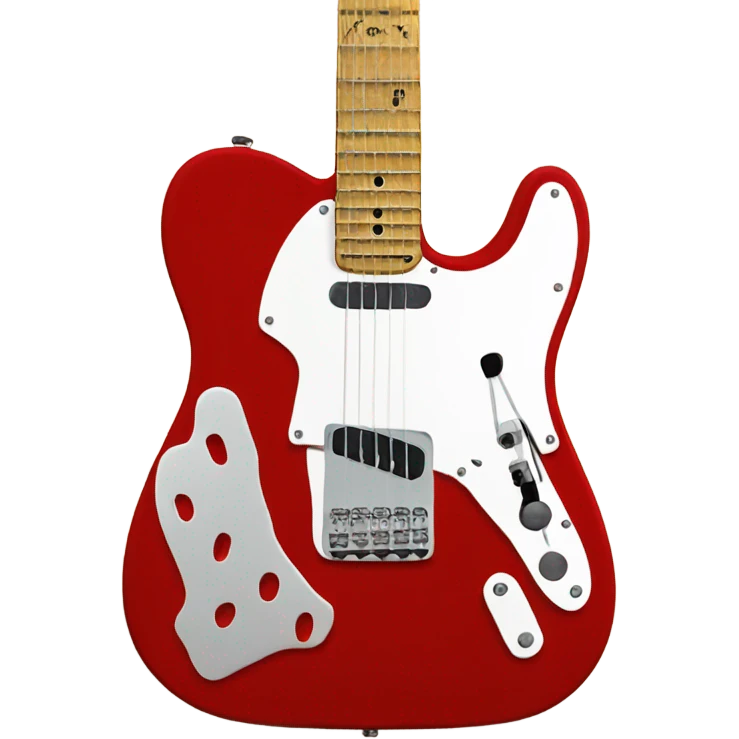 fender telecaster red emoji