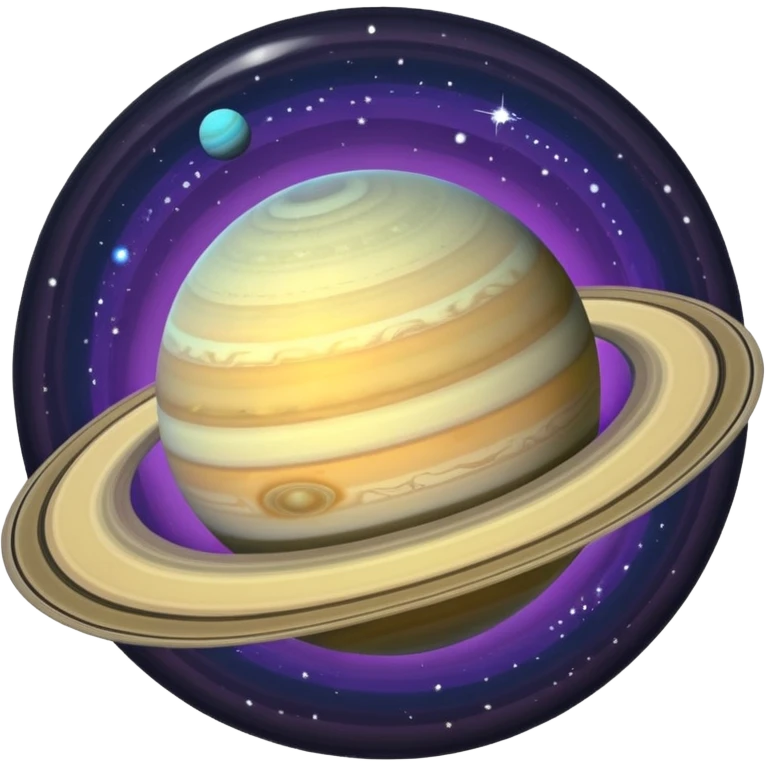 Saturn planet  image in professional look emoji