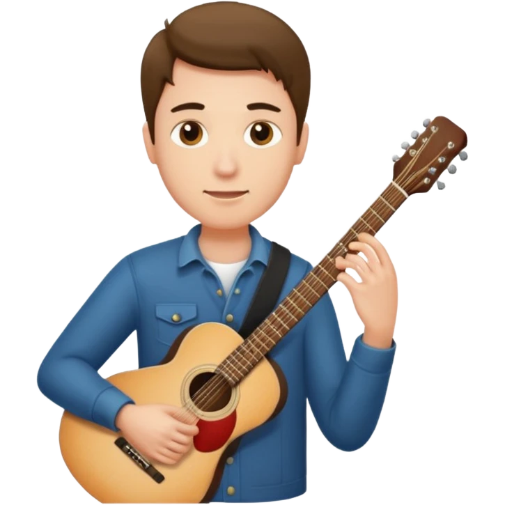 man holding guitar emoji
