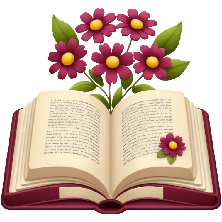 Bordo Open book in a girly style emoji