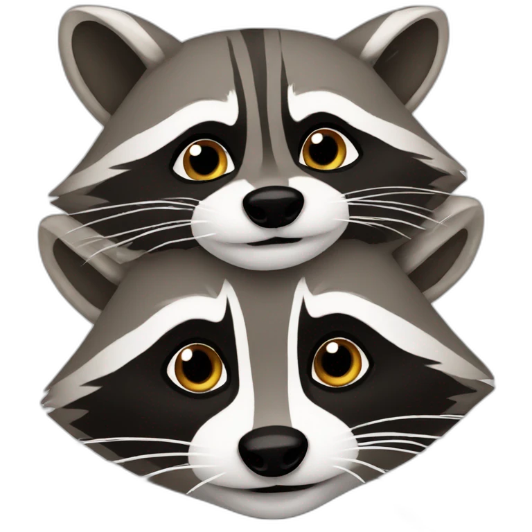 TWO RACCOONS emoji