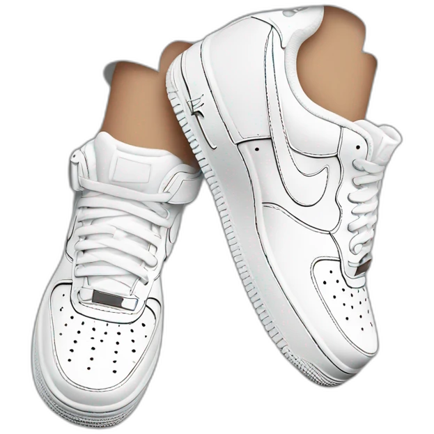 Chaussure nike air force 1 emoji