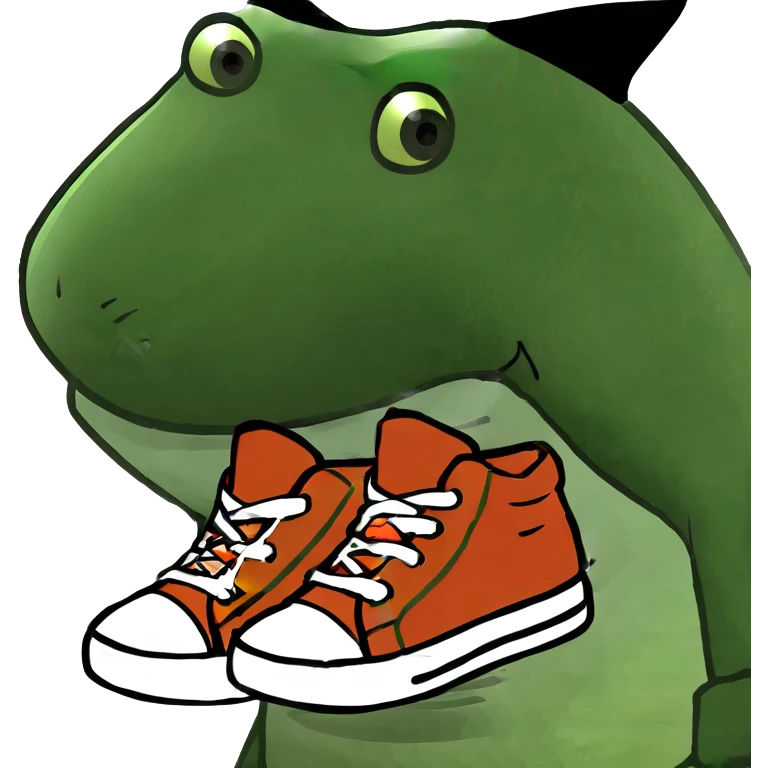 A shark whit shoes  emoji
