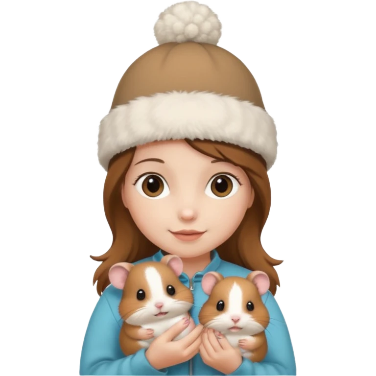ponpon girl hamster emoji