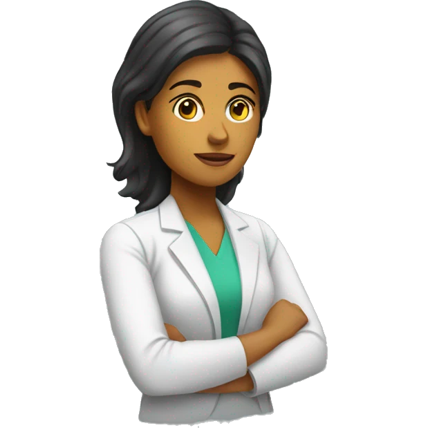 a female therapist thinking emoji