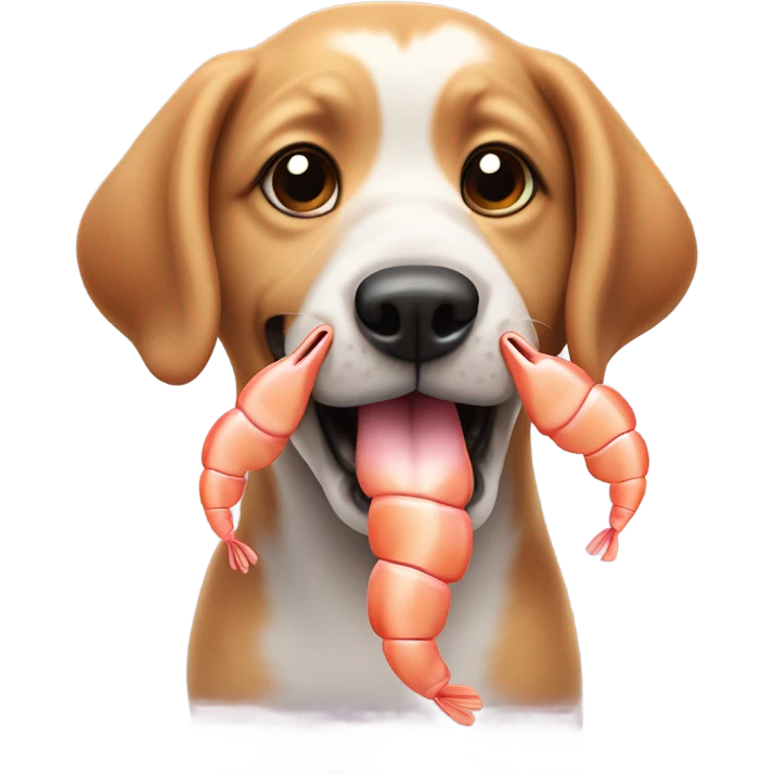 shrimp dog  emoji