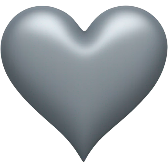 Grey heart emoji