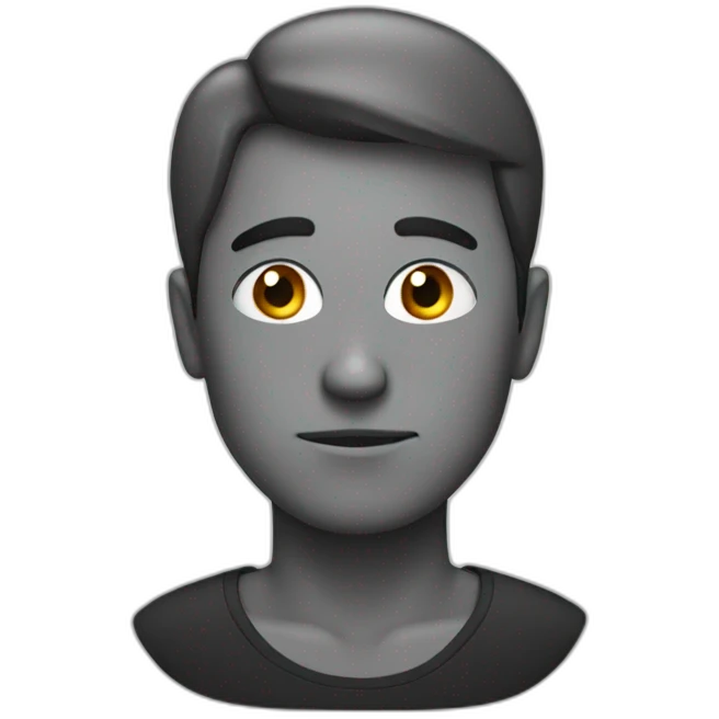 A guy giving side eye emoji