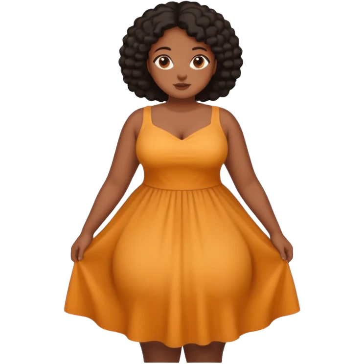 A black girl with a fat asss emoji