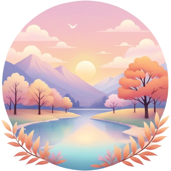 ethereal Romantic warm-colored pastel lush aesthetic emoji