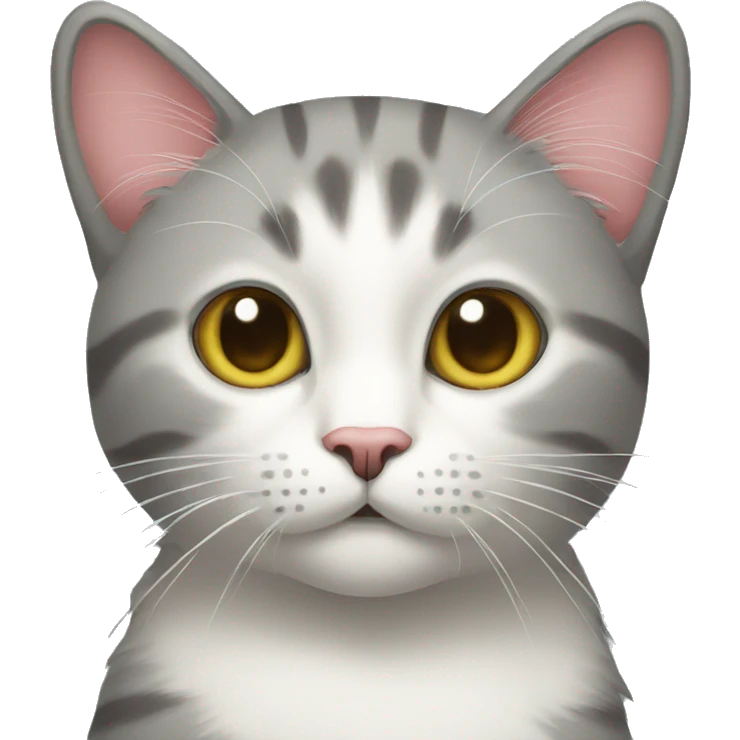 A cat with lunetttes emoji