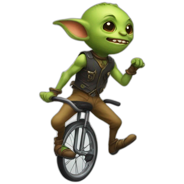 unicycle-goblin emoji