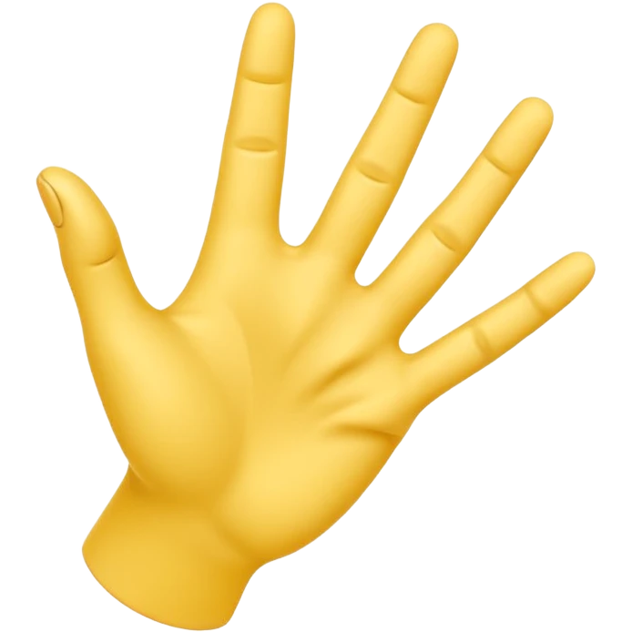 A 3D Apple-style yellow hand emoji, posed gracefully as if dancing, index finger extended and drawing a circular motion in the air, elegant curved motion lines around the finger showing the round movement, playful and dynamic gesture, smooth glossy surface, clean minimal background emoji